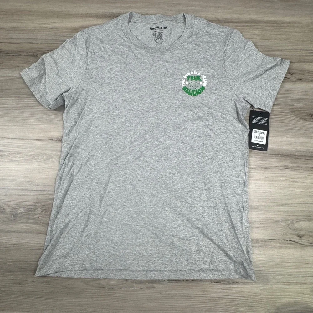 True Religion The Buddha Brand Bubble Warp Emb T-Shirt Mens Large NWT streetwear